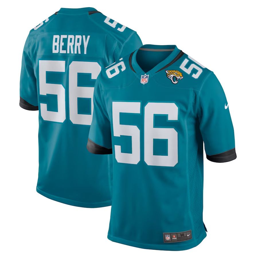 Men Jacksonville Jaguars #56 Rashod Berry Nike Teal Home Game Player NFL Jersey->jacksonville jaguars->NFL Jersey